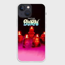 Чехол для iPhone 13 mini с принтом Deep Purple   Burn в Новосибирске,  |  | Тематика изображения на принте: deep purple | альбом | гловер | группа | дееп | деп | ди | дип перпл | диперпл | дипперпл | иэн гиллан | иэн пэйс | лого | логотип | метал | морс | пепл | прогрессивный | психоделический | рок | символ | хард