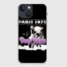 Чехол для iPhone 13 mini с принтом Deep Purple   Paris 1975 в Новосибирске,  |  | deep purple | альбом | гловер | группа | дееп | деп | ди | дип перпл | диперпл | дипперпл | иэн гиллан | иэн пэйс | лого | логотип | метал | морс | пепл | прогрессивный | психоделический | рок | символ | хард