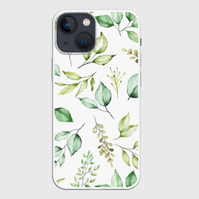 Чехол для iPhone 13 mini с принтом Herbalife в Новосибирске,  |  | зелень | лето | листья | осень | ягода