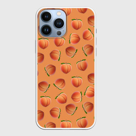 Чехол для iPhone 13 Pro Max с принтом Дождь из персиков в Новосибирске,  |  | fruits | peach | дождь | персик | персики | фрукты