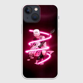 Чехол для iPhone 13 mini с принтом Pink MGK в Новосибирске,  |  | hip hop | machine gun kelly | mgk | rap | rep | исполнители | исполнитель | колсон бэйкер | машин ган келли | музыка | реп