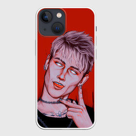 Чехол для iPhone 13 mini с принтом Белые глаза в Новосибирске,  |  | hip hop | machine gun kelly | mgk | rap | rep | исполнители | исполнитель | колсон бэйкер | машин ган келли | музыка | реп