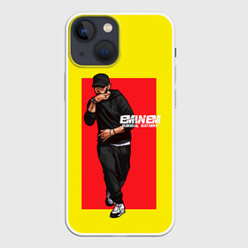 Чехол для iPhone 13 mini с принтом Стильный Эминем в Новосибирске,  |  | eminem | hip hop | rap | rep | исполнители | исполнитель | маршал мэтерс | музыка | реп | эминем | эминэм