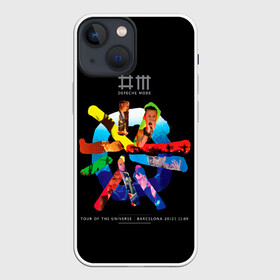 Чехол для iPhone 13 mini с принтом Tour of the Universe: Barcelona   Depeche Mode в Новосибирске,  |  | depeche mode | альбом | альтернативный | вестник моды | группа | депеш мод | депешмод | дэйв гаан | индастриал | лица | лого | логотип | мартин гор | музыка | новая волна | портреты | рок | синти поп | черная