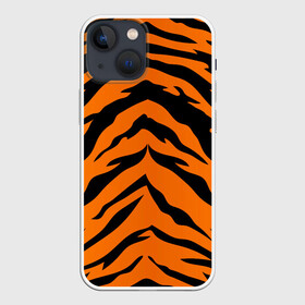 Чехол для iPhone 13 mini с принтом Шкура тигра в Новосибирске,  |  | 2022 | tiger | животное | полосатый | полоски | полосы | тигр | хищник