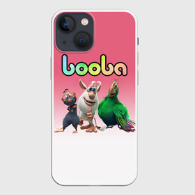 Чехол для iPhone 13 mini с принтом БУБА С ДРУЗЬЯМИ | BOOBA (Z) в Новосибирске,  |  | baby | booba | buba | gnom | буба | гном | гномик | детям | для ребенка | мультик | ребенку