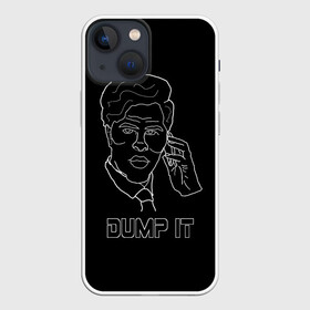 Чехол для iPhone 13 mini с принтом Богданов Dump It в Новосибирске,  |  | bogdanoff | crypto | cryptocurrency | dump it | memes. крипта | биткоин | богданов | братья богдановы | криптовалюта | мем | мемы | пластические операции | эфир