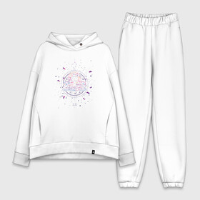 Женский костюм хлопок Oversize с принтом Floral Libra Весы из цветов в Новосибирске,  |  | art | flower | flowers | geometric | gradient | space | venus | арт | венера | весов | геометрия | гороскоп | градиент | графика | иллюстрация | космос | минимализм | мистика | подарок весам | сатурн | созвездие | созвездия