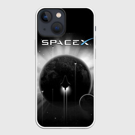 Чехол для iPhone 13 mini с принтом Space X в Новосибирске,  |  | american | company | space technology | space x | suborbital flights | американская | затмение солнца | компания | космос | логотип | планеты | производитель космической техники | суборбитальные полеты | шаттлы летят | эмблема