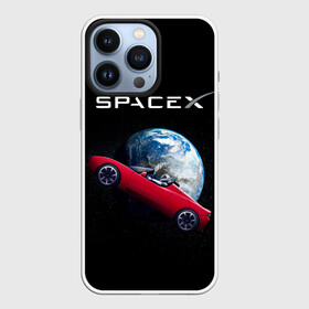 Чехол для iPhone 13 Pro с принтом Space X Zero gravity car в Новосибирске,  |  | american | astronaut | car | company | elon musk | in space | manufacturer | plane | space technology | space x | tesla | автомобиль | американская | астронавт | в космосе | илон маск | компания | космическая техника | планета земля | произ