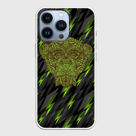 Чехол для iPhone 13 Pro с принтом Обезьяна из листьев в Новосибирске,  |  | monkey | дерево | листья | обезьяна | природа | растение