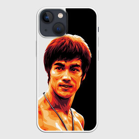 Чехол для iPhone 13 mini с принтом Bruce Jeet Kune Do в Новосибирске,  |  | bodybuilding | bruce lee | dragon | jeet kune do | karate | legend | sport | бодибилдинг | брюс ли | джит кун до | дракон | каратэ | легенда | спорт
