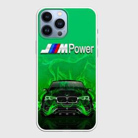 Чехол для iPhone 13 Pro Max с принтом BMW GREEN STYLE в Новосибирске,  |  | auto | bmw | car | cool | fire | flame | germany | green | horse | авто | бмв | бумер | бэха | германия | зеленый | машина | немец | огонь | тачки