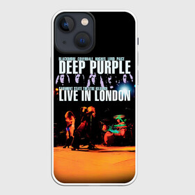 Чехол для iPhone 13 mini с принтом Deep Purple   Live In London в Новосибирске,  |  | deep purple | альбом | гловер | группа | дееп | деп | ди | дип перпл | диперпл | дипперпл | иэн гиллан | иэн пэйс | лого | логотип | метал | морс | пепл | прогрессивный | психоделический | рок | символ | хард
