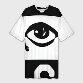 Платье-футболка 3D с принтом EYES начинающий бренд в Новосибирске,  |  | арт | глаза | дизайн | мой бренд | начинающий