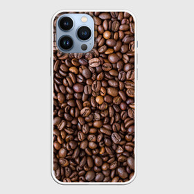 Чехол для iPhone 13 Pro Max с принтом Кофемания в Новосибирске,  |  | black | coffee | coffee beans | coffeemania | roasted | жареные | зерна | кофе | кофейные | кофемания | черные