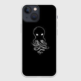 Чехол для iPhone 13 mini с принтом Small Octopus в Новосибирске,  |  | draw | drawing | octopus | карандаш | милашка | море | морские обитатели | октопус | осьминог | осьминожка | рисунок | рисунок карандашом | рыба