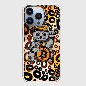 Чехол для iPhone 13 Pro с принтом BitCoin кот в Новосибирске,  |  | bitcoin | btc | альткоин | альты | биткоин | биток | бтс | бтц | крипта | криптовалюта