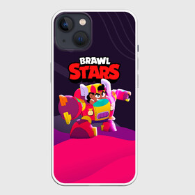 Чехол для iPhone 13 с принтом Brawl Stars Meg робот в Новосибирске,  |  | brawl | brawl stars | brawlstars | mec | meg | бравл | бравлстарс | мег | мек | мэг | мэк