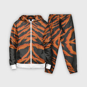 Детский костюм 3D с принтом Шкура тигра оранжевая в Новосибирске,  |  | tiger | tiger fur | tiger hide | tiger texture | текстура тигра | тигр | тигровая