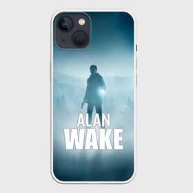 Чехол для iPhone 13 с принтом Alan Wake Video Game Art в Новосибирске,  |  | action | adventure | alan | entertainment | game | horror | remedy | survival | videogame | wake | алан | брайт | игра | лес | ночь | триллер | уэйк | фоллс | фонарик | хоррор | экшн