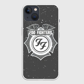 Чехол для iPhone 13 с принтом Foo Fighters 1995 FF в Новосибирске,  |  | ff | foo fighters | альтернативный | группа | дэйв грол | крис шифлетт | логотипа | метал | музыка | надпись | нэйт мендел | постгранж | пэт смир | рок | серая | тейлор хокинс | фу файтерс | фф | хард | хардрок