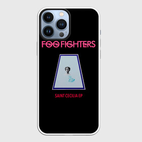 Чехол для iPhone 13 Pro Max с принтом Saint Cecilia   Foo Fighters в Новосибирске,  |  | Тематика изображения на принте: ff | foo fighters | альтернативный | группа | дэйв грол | крис шифлетт | метал | музыка | надпись | нэйт мендел | постгранж | пэт смир | рок | тейлор хокинс | фу файтерс | фф | хард | хардрок