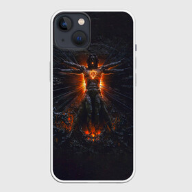 Чехол для iPhone 13 с принтом Clayman     In Flames в Новосибирске,  |  | Тематика изображения на принте: anders frieden | bjorn gelotte | in flames | niklas engelin | альбом | андерс фриден | бьорн гелотте | в пламени | витрувианский человек | дым | ин фламес | инфламес | лого | мелодичный дэт метал | никлас энгелин | огонь