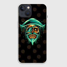 Чехол для iPhone 13 с принтом Gold of Pirates в Новосибирске,  |  | pirate | золото | компас | монеты | пиратская шляпа | пиратские монеты | пираты