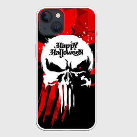 Чехол для iPhone 13 с принтом Геометрия страха в Новосибирске,  |  | absolute evil | deadly | evil | geometric | happy halloween | look | red | skull | абсолютное зло | взгляд | геометрический | злой | красный | праздник | хэллоуин | череп