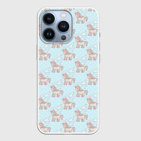 Чехол для iPhone 13 Pro с принтом Маленькие единороги в Новосибирске,  |  | единорог | лошадка | лошадь | милая | милые пони | пони
