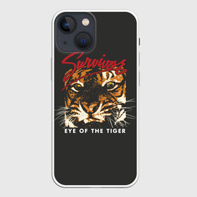 Чехол для iPhone 13 mini с принтом Глаз Тигра в Новосибирске,  |  | eye of the tiger | hardrock | music | rock | tiger | глаз тигра | музыка | рок | тигр | хардрок