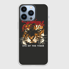 Чехол для iPhone 13 Pro с принтом Глаз Тигра в Новосибирске,  |  | eye of the tiger | hardrock | music | rock | tiger | глаз тигра | музыка | рок | тигр | хардрок