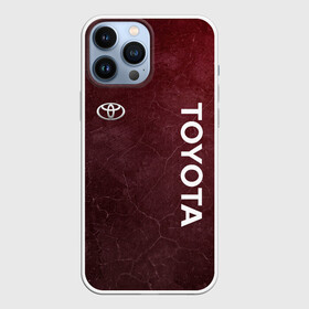 Чехол для iPhone 13 Pro Max с принтом TOYOTA | RED GRUNGE в Новосибирске,  |  | 2021 | auto | red grunge | sport | toyota | авто | автомобиль | автомобильные | бренд | марка | машины | спорт | тоета | тойота