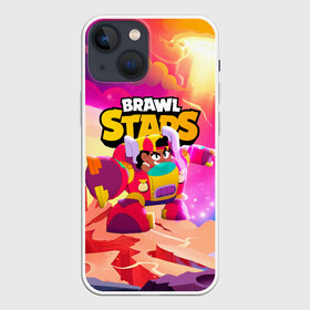 Чехол для iPhone 13 mini с принтом Опасная Meg Brawl Stars в Новосибирске,  |  | Тематика изображения на принте: brawl | brawl stars | brawlstars | mec | meg | бравл | бравлстарс | мег | мек | мэг | мэк