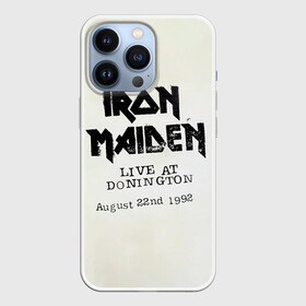 Чехол для iPhone 13 Pro с принтом Live at Donington   Iron Maiden в Новосибирске,  |  | iron maiden | адриан смит | айран | айрон | группа | дэйв мюррей | железная дева | ирон | майден | мейд | мейден | метал | мрачный | музыка | песни | рок | стив харрис | тяжелый | хеви | хевиметал