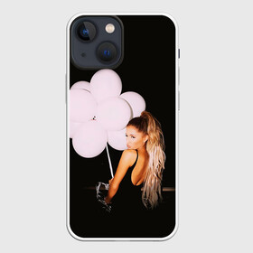 Чехол для iPhone 13 mini с принтом Ариана с шариками в Новосибирске,  |  | ariana grande | pop | rap | rep | ариана гранде | исполнители | исполнитель | музыка | поп | попса | реп