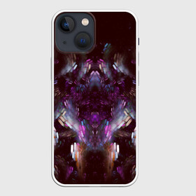 Чехол для iPhone 13 mini с принтом Syber Style в Новосибирске,  |  | абстракция | дизайн | космос | куб | кубик | мелкие детали | пиксель | психоделика | стиль | текстура | темная материя | узор | уникальный | фрактал | частицы