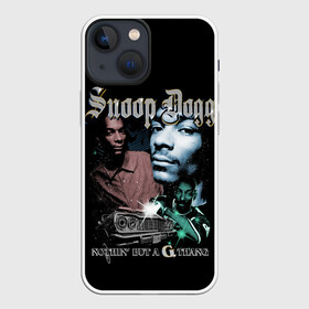 Чехол для iPhone 13 mini с принтом Snoop Doggy Dogg в Новосибирске,  |  | black | calvin | dogg | gangsta | hip hop | music | rap | snoop | usa | гангстер | дог | крутой | музыка | рэп | снуп | сша | хип хоп