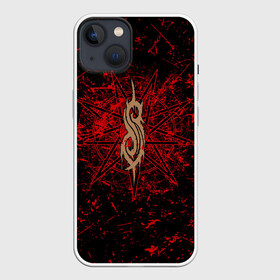 Чехол для iPhone 13 с принтом Slipknot RED | Рок Слипкнот в Новосибирске,  |  | grunge | logo | metal | music | rock | slipknot | брызги | гранж | группа | капли | козел | краски | кровь | логотип | металл | музыка | надпись | пентаграмма | потертости | рок | слипкнот | точки | трещины | узор | цифры