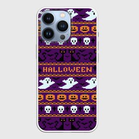 Чехол для iPhone 13 Pro с принтом Хэллоуинский Свитер в Новосибирске,  |  | america | halloween | usa | америка | приведения | свитер | тыква | тыква улыбается | тьма | ужас | хелловин | хеллоуин | хэллоуин | череп | черный кот