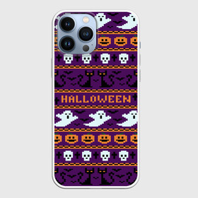 Чехол для iPhone 13 Pro Max с принтом Хэллоуинский Свитер в Новосибирске,  |  | america | halloween | usa | америка | приведения | свитер | тыква | тыква улыбается | тьма | ужас | хелловин | хеллоуин | хэллоуин | череп | черный кот