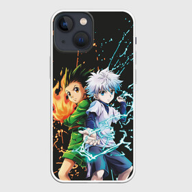 Чехол для iPhone 13 mini с принтом Гон и Киллуа в Новосибирске,  |  | anime | gon freecss | hunter | killua zoldyck | аниме | гон фрикс | золдик