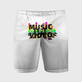 Мужские шорты спортивные с принтом Merch   DJ MUSICVIDEO в Новосибирске,  |  | dj | djmusicvideo | music | music video | video