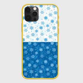 Чехол для iPhone 12 Pro с принтом Светло Тёмные Снежинки в Новосибирске, силикон | область печати: задняя сторона чехла, без боковых панелей | Тематика изображения на принте: merry christmas | дед мороз | ёлка | зима | мороз | новый год | подарок | праздник | рождество | с новым годом | сантаклаус | снег | снеговик | снегурочка | снежинки | снежные узоры | узоры