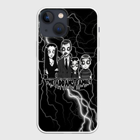 Чехол для iPhone 13 mini с принтом Addams family | Семейка Аддамс в Новосибирске,  |  | адамс | аддамс | гомес | гомэс | мультфильм | пагзли | пагсли | семейка адамс | семейка аддамс | уэнздэй