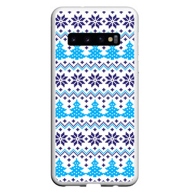 Чехол для Samsung Galaxy S10 с принтом Сибирская зима 2022 в Новосибирске, Силикон | Область печати: задняя сторона чехла, без боковых панелей | елка | зима | россия | сибирь | снежинка