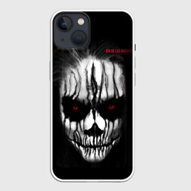 Чехол для iPhone 13 с принтом Смерть смотрит на тебя в Новосибирске,  |  | day of the dead | halloween | happy halloween | holiday | looks at you | old woman death | red eyes | skull | день мертвых | красные глаза | праздник | смотрит на тебя | хэллоуин | череп