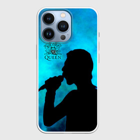 Чехол для iPhone 13 Pro с принтом Силуэт Фредди Меркьюри группа Queen в Новосибирске,  |  | freddie mercury | queen | quen | глэм | квин | королева | куин | меркури | меркьюри | музыкант | мэркури | певец | песня | поп | рок группа | фаррух булсара | фредди | фреди | хард | хардрок