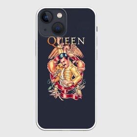 Чехол для iPhone 13 mini с принтом Queen   Фредди Меркьюри в Новосибирске,  |  | freddie mercury | queen | quen | глэм | квин | королева | куин | меркури | меркьюри | музыкант | мэркури | певец | песня | поп | рок группа | фаррух булсара | фредди | фреди | хард | хардрок